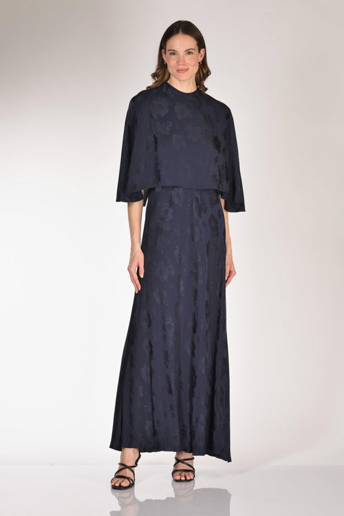 Abito E Mantella Blu Donna
