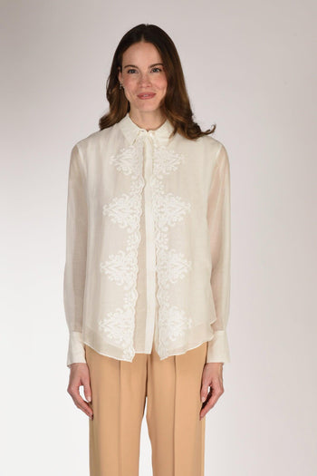 Camicia Embroide. Bianco Donna - 2