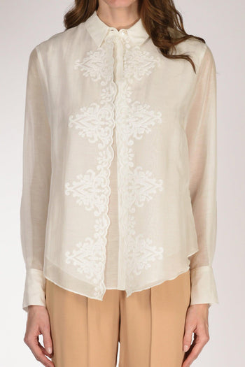 Camicia Embroide. Bianco Donna - 3