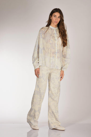 Pantalone Stampa Azzurro/bianco Donna - 2