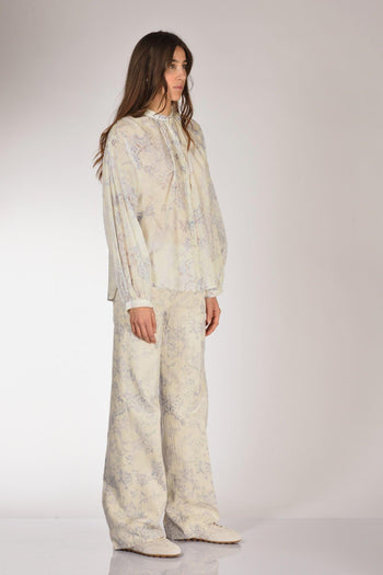 Camicia Stampa Azzurro/bianco Donna - 4