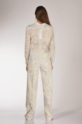 Camicia Stampa Azzurro/bianco Donna - 5