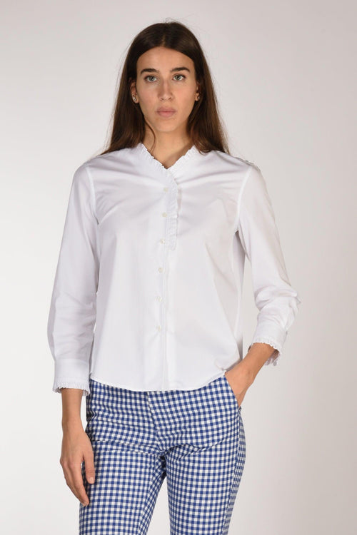 Camicia Colletto Bianco Donna