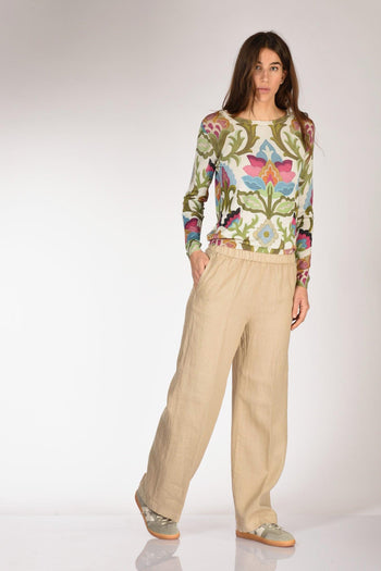 Pantalone Beige Scuro Donna - 2