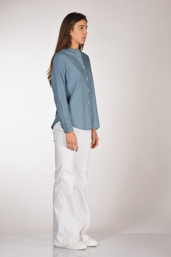 Camicia Blu Jeans Donna - 4