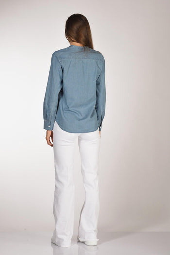 Camicia Blu Jeans Donna - 5