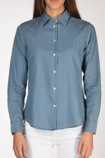 Camicia Blu Jeans Donna - 3