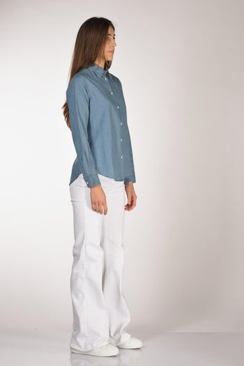 Camicia Blu Jeans Donna - 4