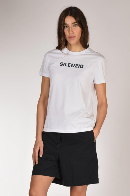 Tshirt Scritta Bianco Donna