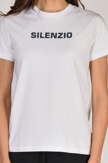 Tshirt Scritta Bianco Donna - 3