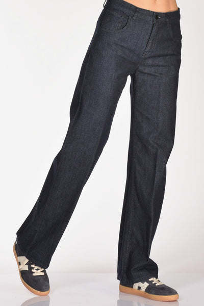 Pantalone Denim Blu Jeans Donna