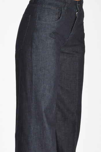 Pantalone Denim Blu Jeans Donna - 5