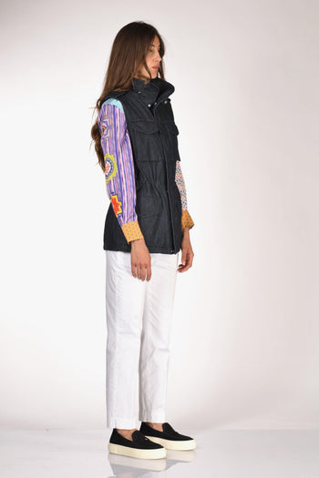 Gilet Denim Blu Jeans Donna - 4