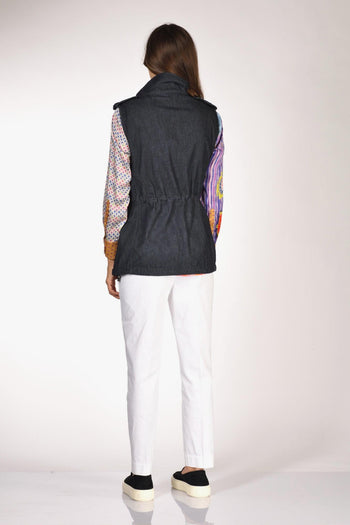 Gilet Denim Blu Jeans Donna - 5