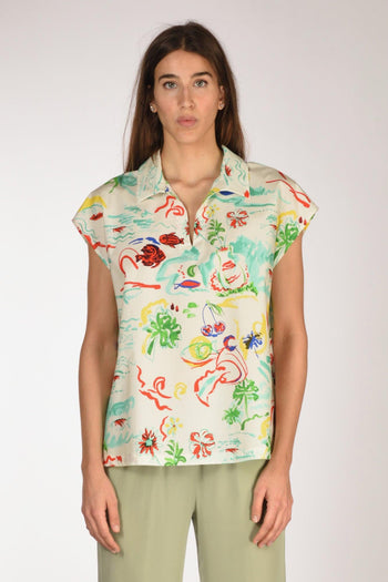 Camicia Bianco/multicolor Donna - 2
