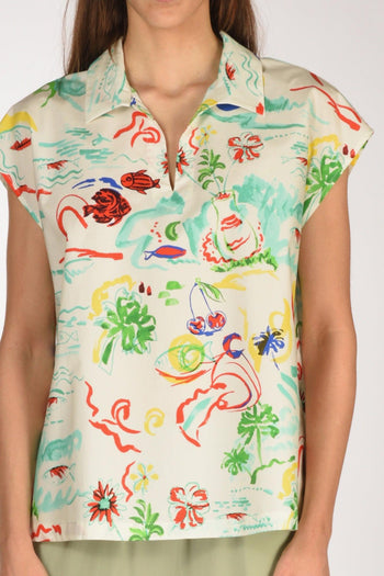 Camicia Bianco/multicolor Donna - 3