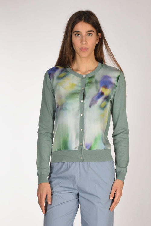 Maglia Stampata Verde/multicolor Donna