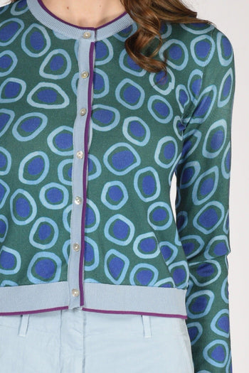 Maglia Stampata Verde/azzurro/blu Donna - 3