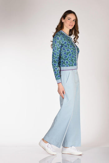 Maglia Stampata Verde/azzurro/blu Donna - 4