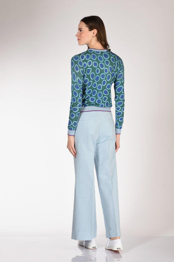 Maglia Stampata Verde/azzurro/blu Donna - 5