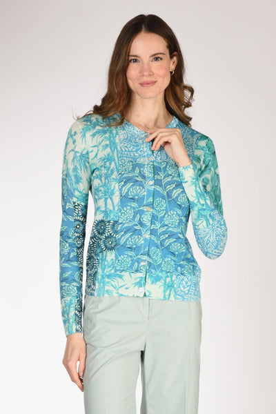 Maglia Stampata Azzurro/blu Donna