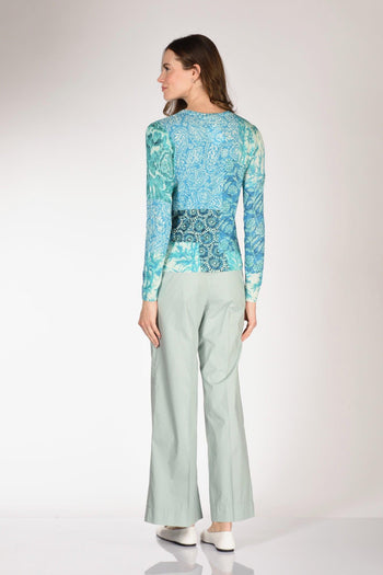 Maglia Stampata Azzurro/blu Donna - 5