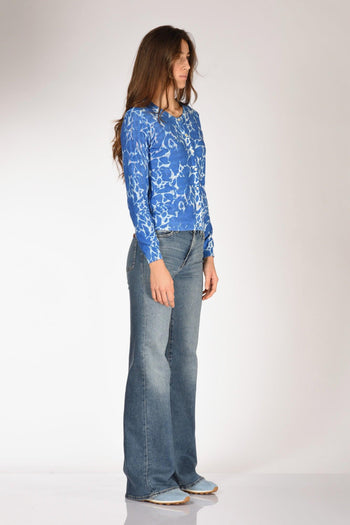 Maglia Stampata Azzurro/blu Donna - 7