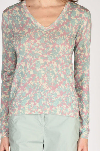 Maglia Stampata Rosa/verde Donna - 3
