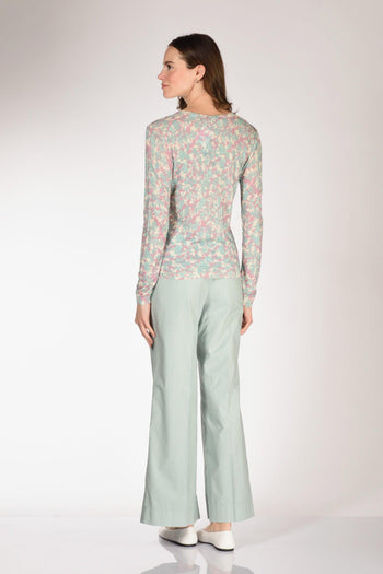 Maglia Stampata Rosa/verde Donna - 5