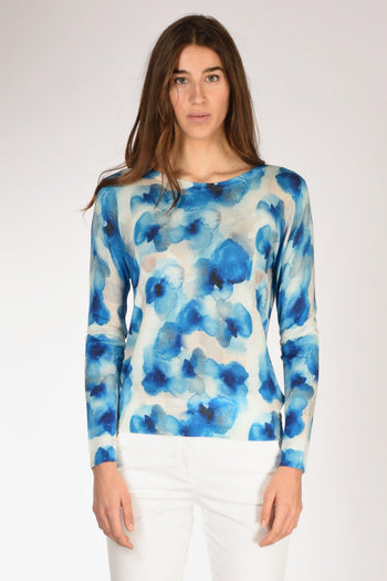 Maglia Stampata Blu/bianco Donna - 2