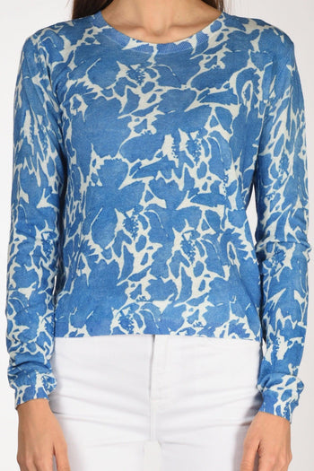 Maglia Stampata Blu/bianco Donna - 3