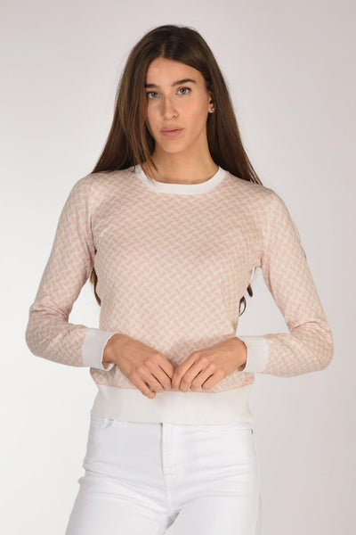 Maglia Biscottino Rosa/bianco Donna