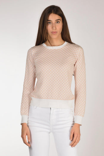 Maglia Biscottino Rosa/bianco Donna - 2