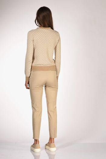 Cardigan Beige/bianco Donna - 5