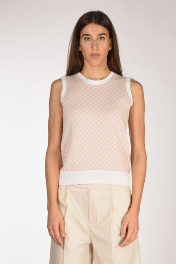 Maglia Biscottino Rosa/bianco Donna - 2