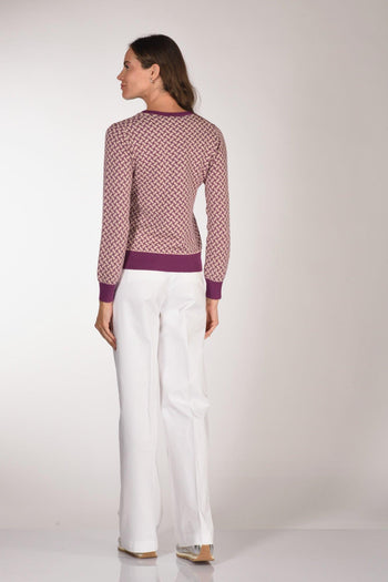 Maglia Biscottino Rosa/viola Donna - 5