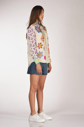 Camicia Bianco/multicolor Donna - 4