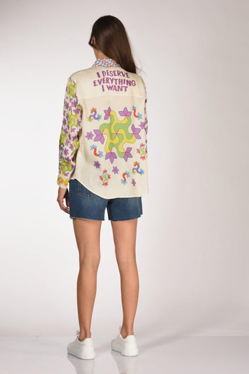 Camicia Bianco/multicolor Donna - 5
