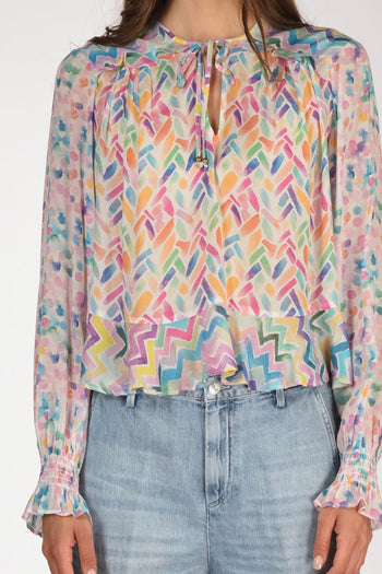 Camicia Bianco/multicolor Donna - 3
