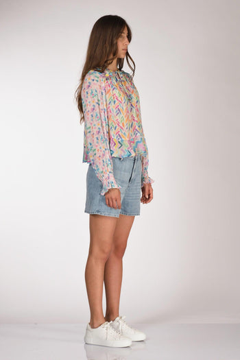 Camicia Bianco/multicolor Donna - 4