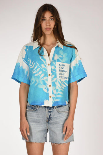 Camicia Bianco/azzurro Donna - 2