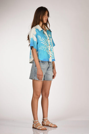 Camicia Bianco/azzurro Donna - 4