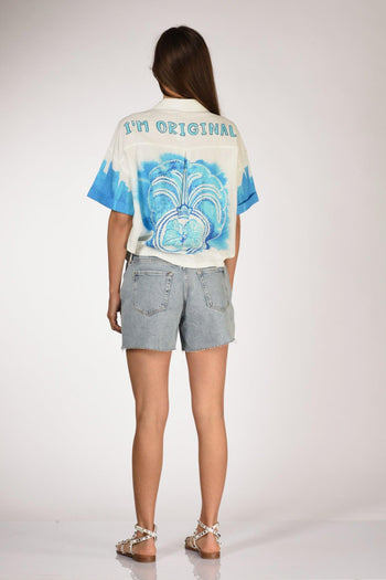 Camicia Bianco/azzurro Donna - 5
