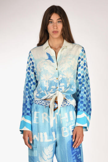 Camicia Bianco/azzurro Donna - 2