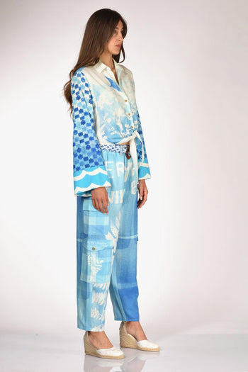 Camicia Bianco/azzurro Donna - 4
