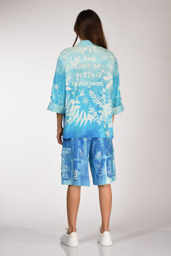 Giacca Stampa Bianco/azzurro Donna - 6