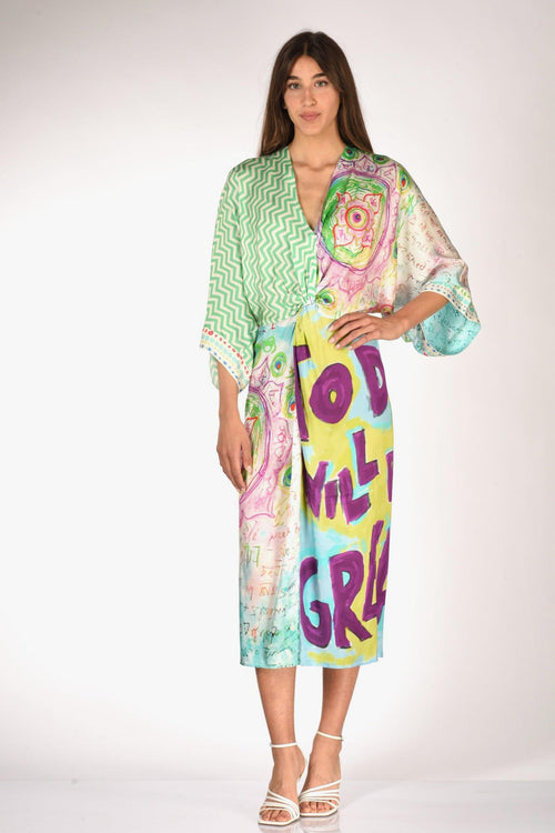 Abito Stampa Multicolor Donna