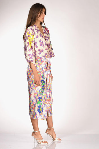 Abito Stampa Bianco/multicolor Donna - 4