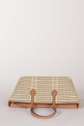 Borsa Mashup Bianco Naturale Donna - 6