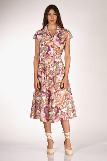 Abito Naril Fucsia/bianco Donna - 2